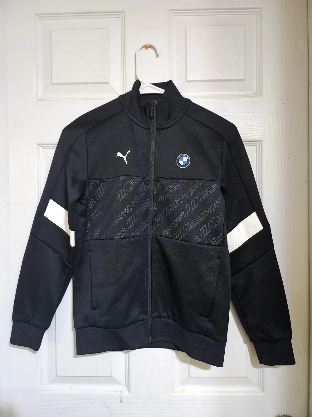 Puma x BMW Motorsport Black Track Jacket & Pants Set Big Kids Size M - Picture 2 of 11
